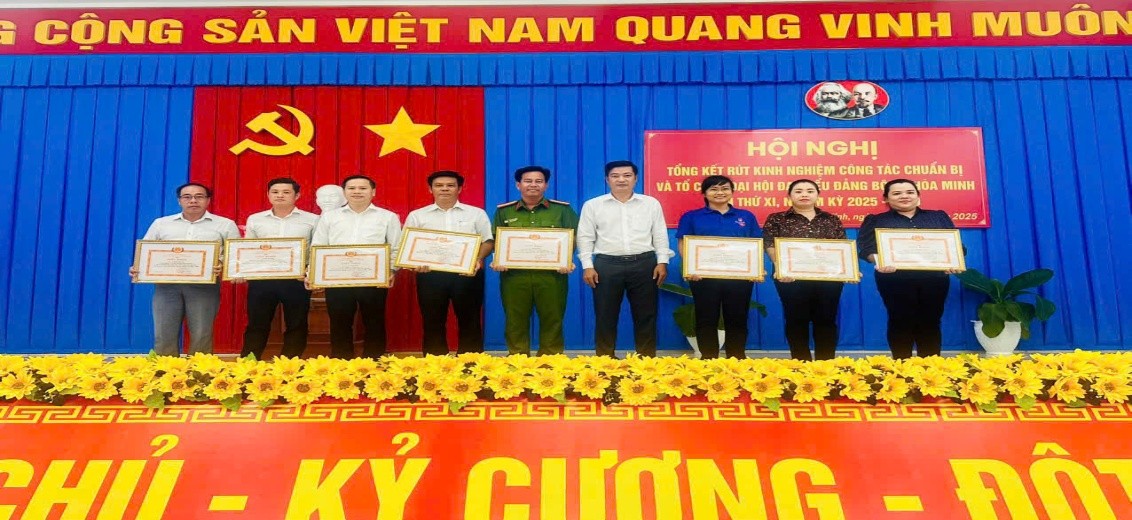 Hội nghị tổng kết Đại hội Đảng bộ xã Hòa Minh lần thứ XI, nhiệm kỳ 2025 – 2030 